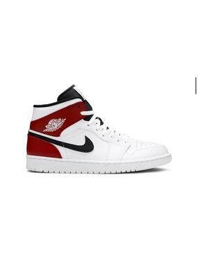 Nike Air Jordan Mid White Black Red Men's Shoe